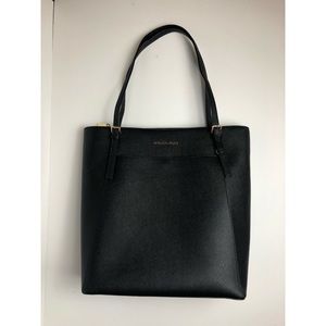 Michael Kors 15” Laptop Black Leather Work Tote